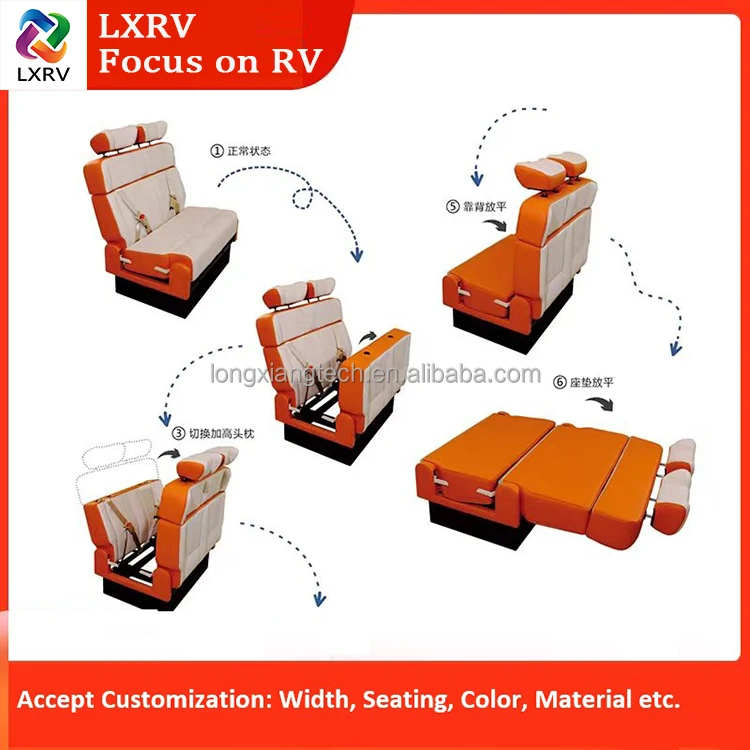 

RV Optional Seats Camper Seats Napa Leather Folding Seats for Ford Transit Sprinter Hays RV Camper