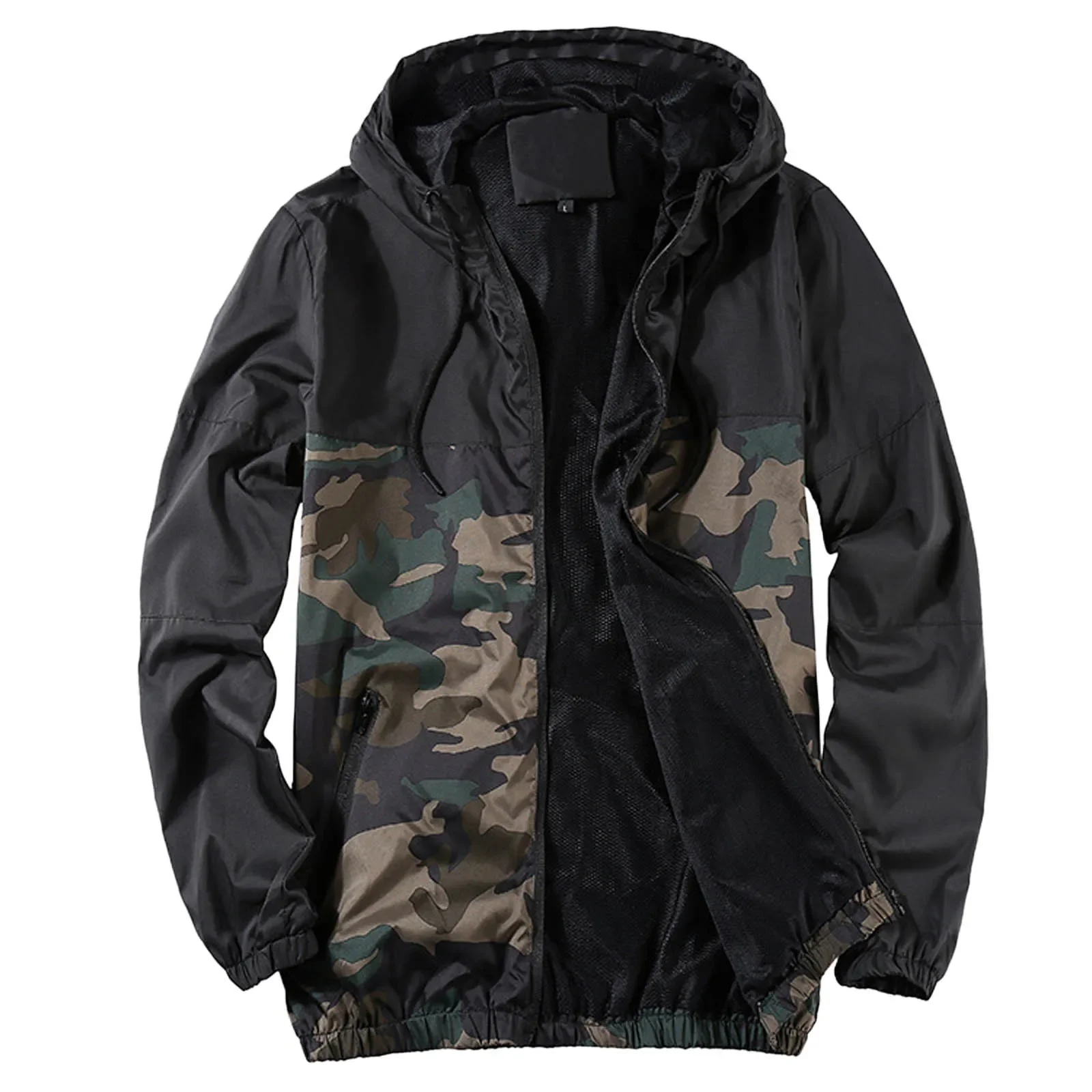 Jacket Men Waterproof Warm Windbreaker Mens Clothing Spring Autumn Outwear Camouflage Patchwork Jackets 2024