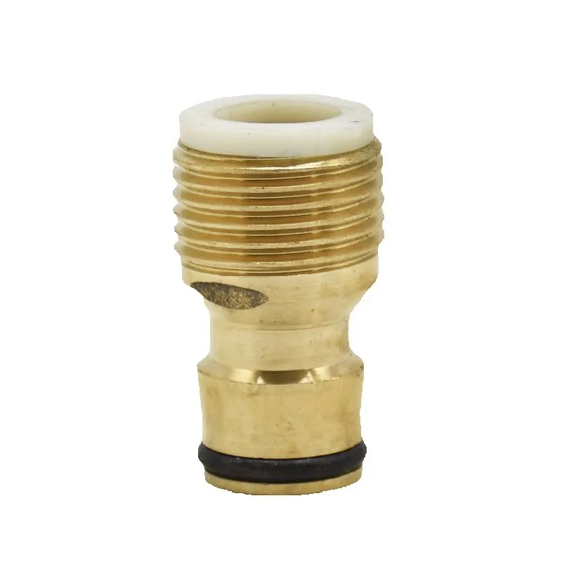 Garden Brass Male Thread 1/2 Inch Connector 1/2 Inch Car Wash Water Gun Copper Metal Thread Adapter Sealing Ring 1Pcs