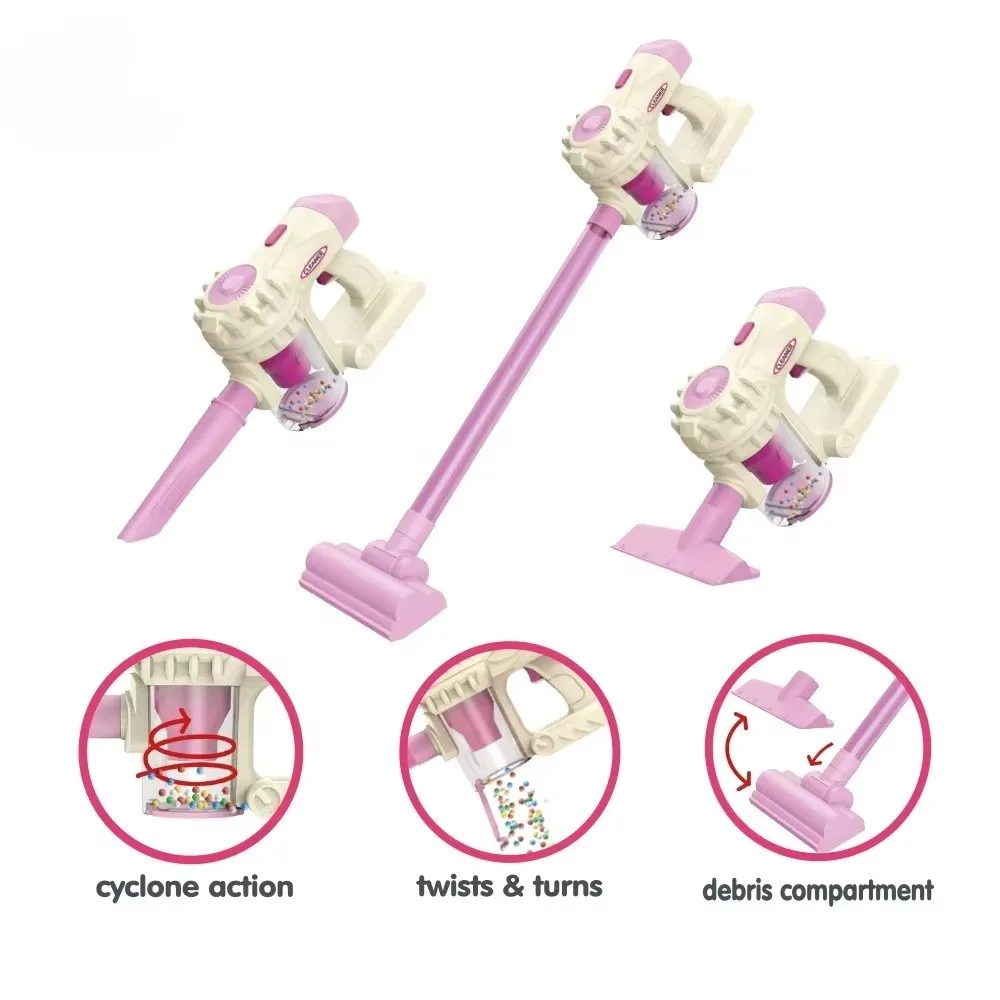 Interactieve 3-in-1 elektrische stofzuiger Fantasiespel Trolley Stofzuiger Simulatie Stofvanger