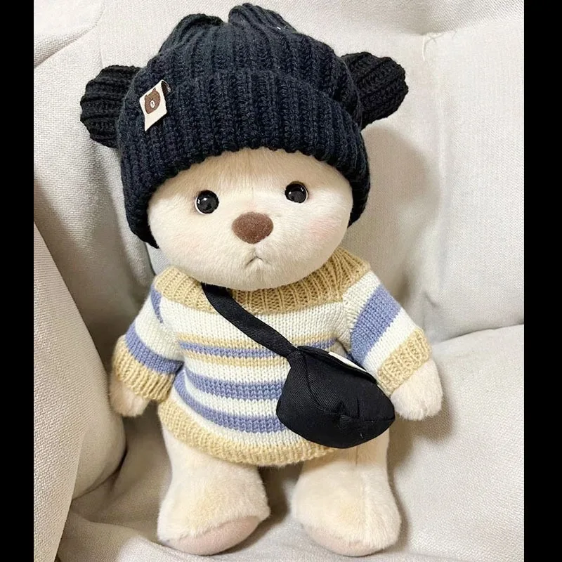 30cm High Quality Handmade Bear Plush Toy Cosplay Change Dress Cloth Girl Hug Cuddly Plushie Doll for Girlfriend Christmas Gift