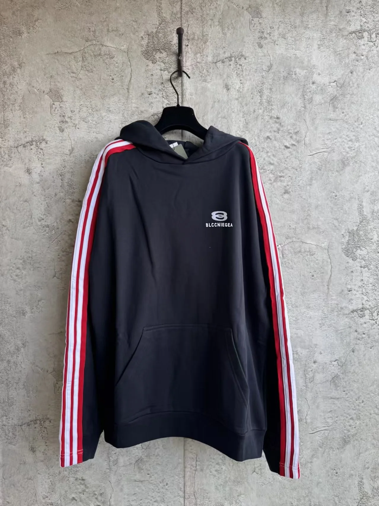 BLCCNIEGEA Heavyweight High-Quality Fashion Letter Print/Embroidered Pullover Hoodie Loose Fit Pure Cotton Paris B Hoodie Unisex