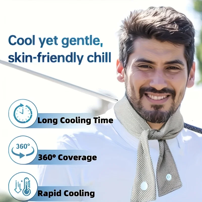 Cooling Ice Headbands, Ice Hand Towels, Sweat Wipes, Cooling Headbands for Sports, Use in Outdoor Activities Such as Hiking
