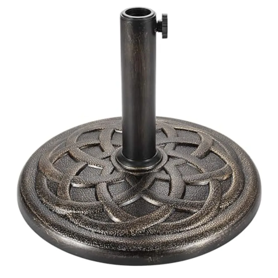 

Patio Umbrella Stand - 20 lbs 16.5" Heavy Duty Outdoor Umbrella Base Stand, Market Umbrella Holder for Garden, Backyard, Pool,