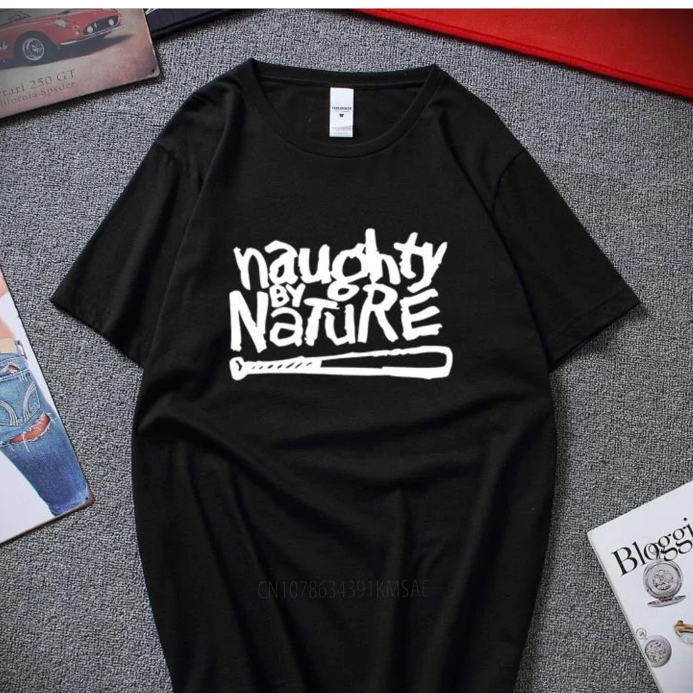 Naughty By Nature Old School Hip Hop Rap Skateboardinger Music Band 90s Bboy Bgirl T-Shirt Cotton T Shirt