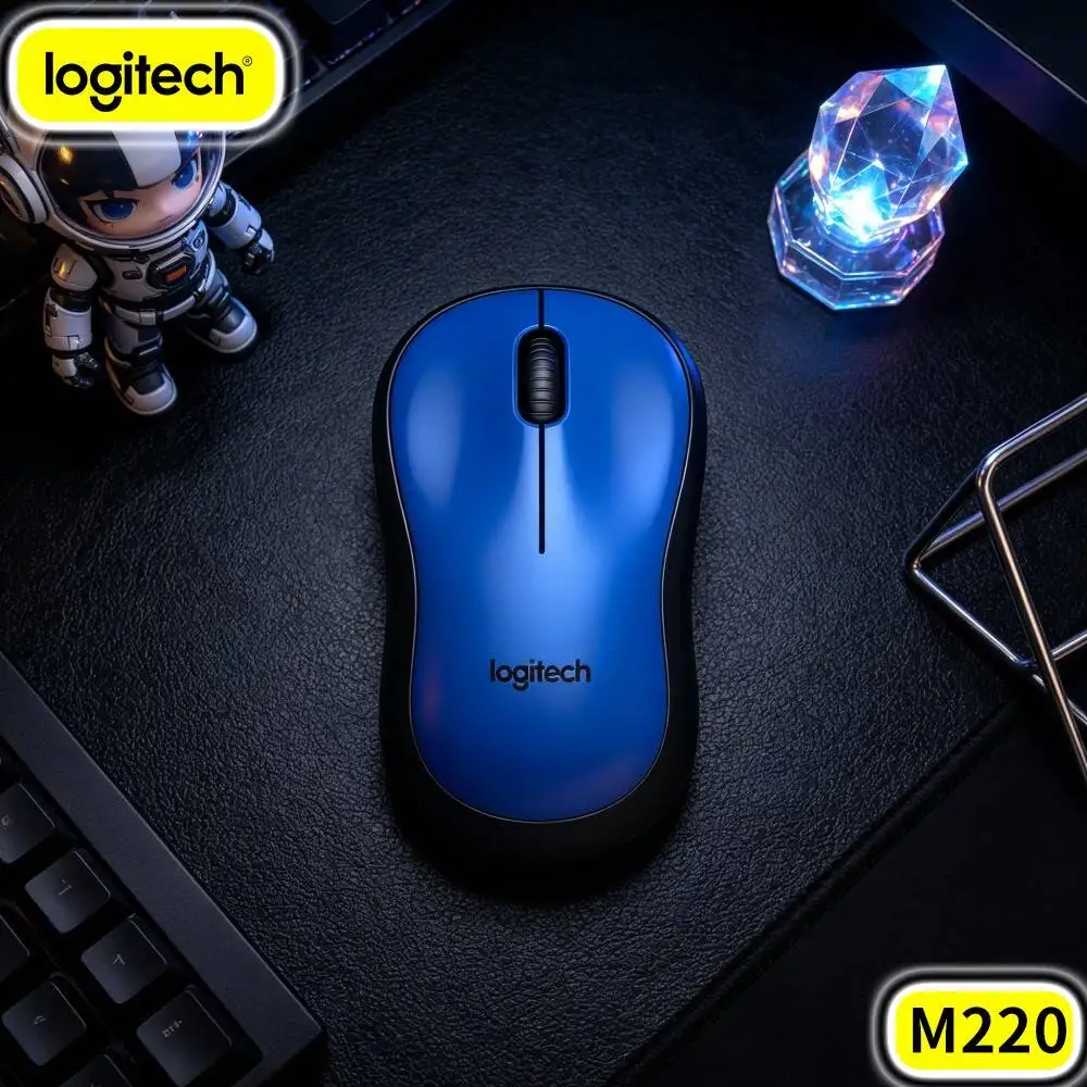 Logitech M220 Quiet Silent Wireless Mouse Energy‑Efficient Battery Friendly For Office Work Laptop Desktop Windows Mac PC
