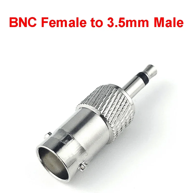 1/5/10PCS BNC Female Jack to 3.5mm Mono  Male Plug RF Coaxial Adapter Connectors