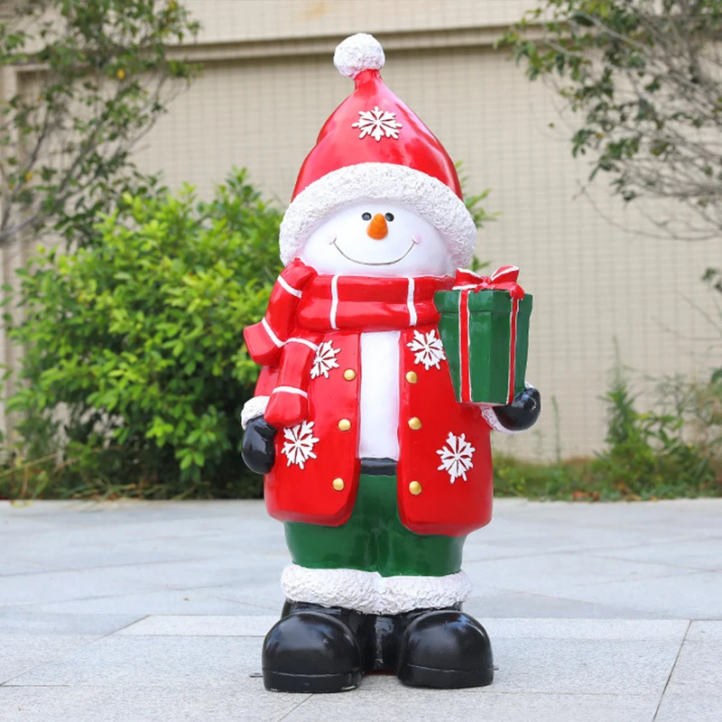 Decorations for Santa Claus and Snowman Resin Crafts