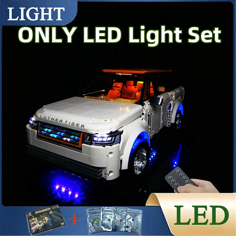 DIY RC LED Light Kit For LEGO 10512 Technical Sports Car SUV (Only LED Light,Without Blocks Model)