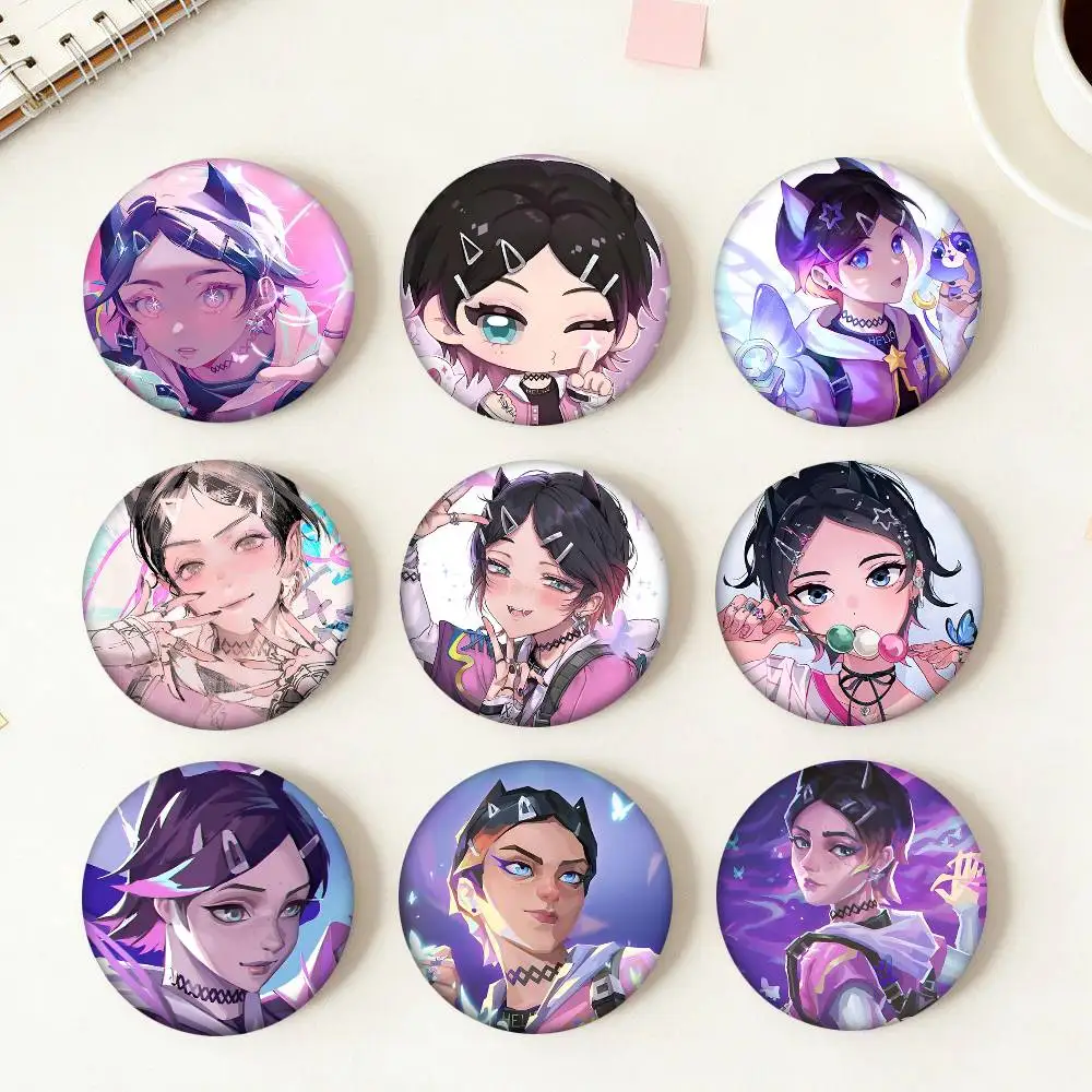Clove V-Valorant-S Game Round Badge Creative Brooch Clothing Backpack Accessories Lapel Pin