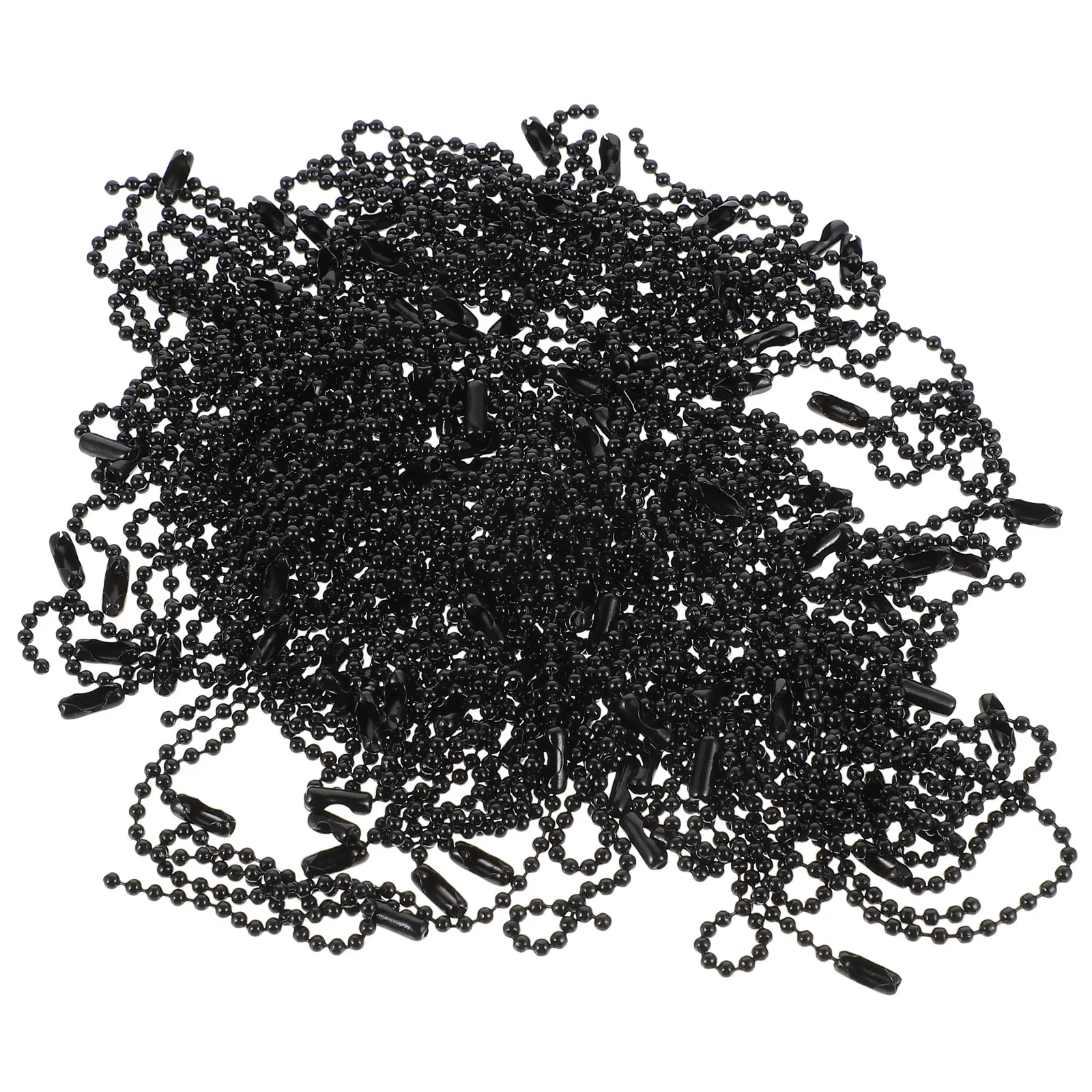 

100 Pcs Chain Durable Premium Iron Chains Tag 2 4mm Round Beads Jewelry DIY Chain Decor Bag Hanging Accessories Premium Iron