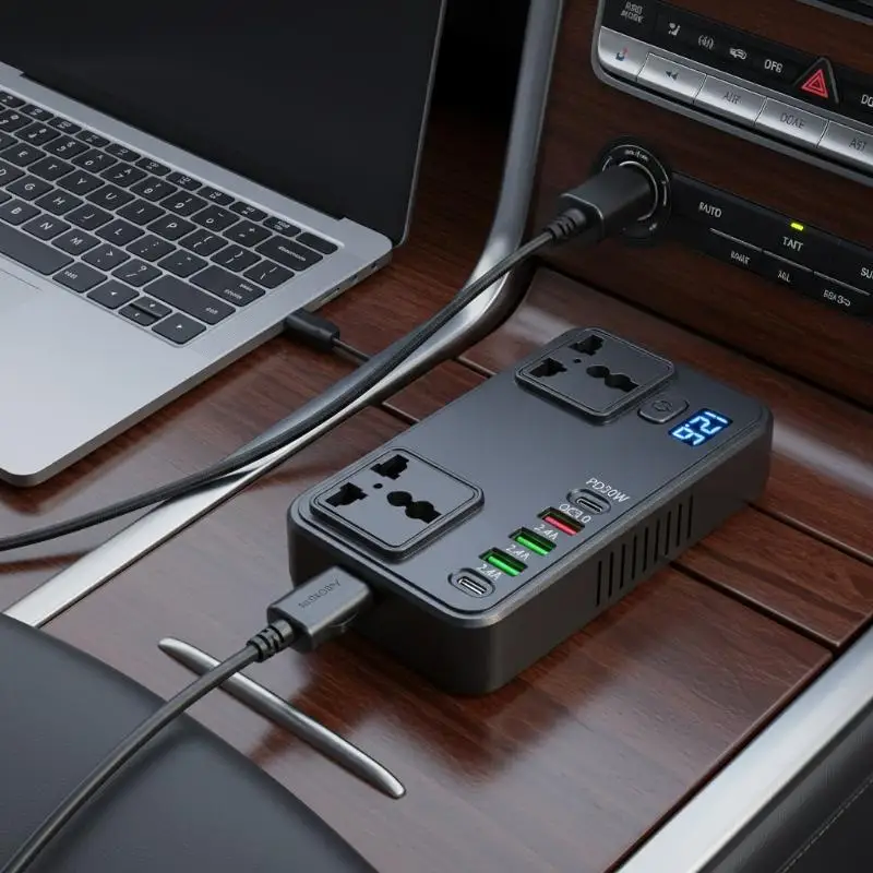 

150W Vehicle Inverter DC 12V 24V to 220V AC for Seamless Road Charging Experience