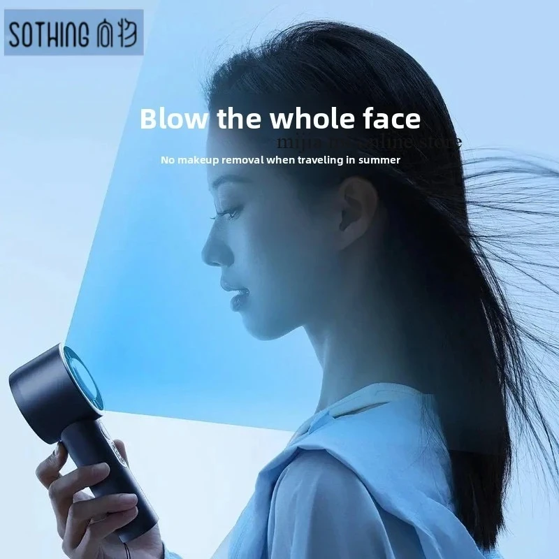 SOTHING 5V High-speed Refrigeration Handheld Fan 3600mAh 5000mAh 7m/s LED Intelligent Digital Display
