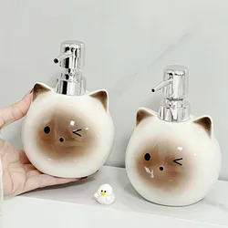 Ceramic hand sanitizer separately bottled bathroom bathroom counter press bottle shower gel lovely lotion bottle soap dispender