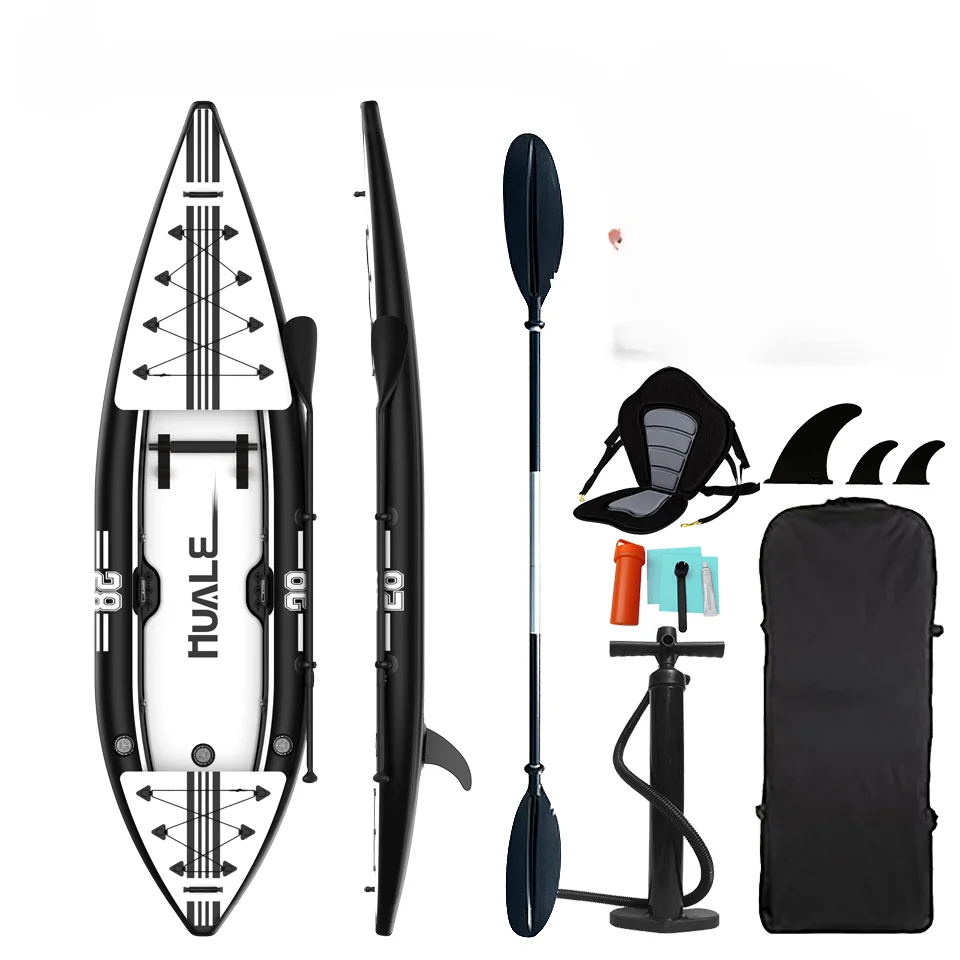 Recommend Two-man Inflatable Pvc Kayak With Pump Paddle Fishing Inflatable Boat With A High Pressure Paddle For Water Sports