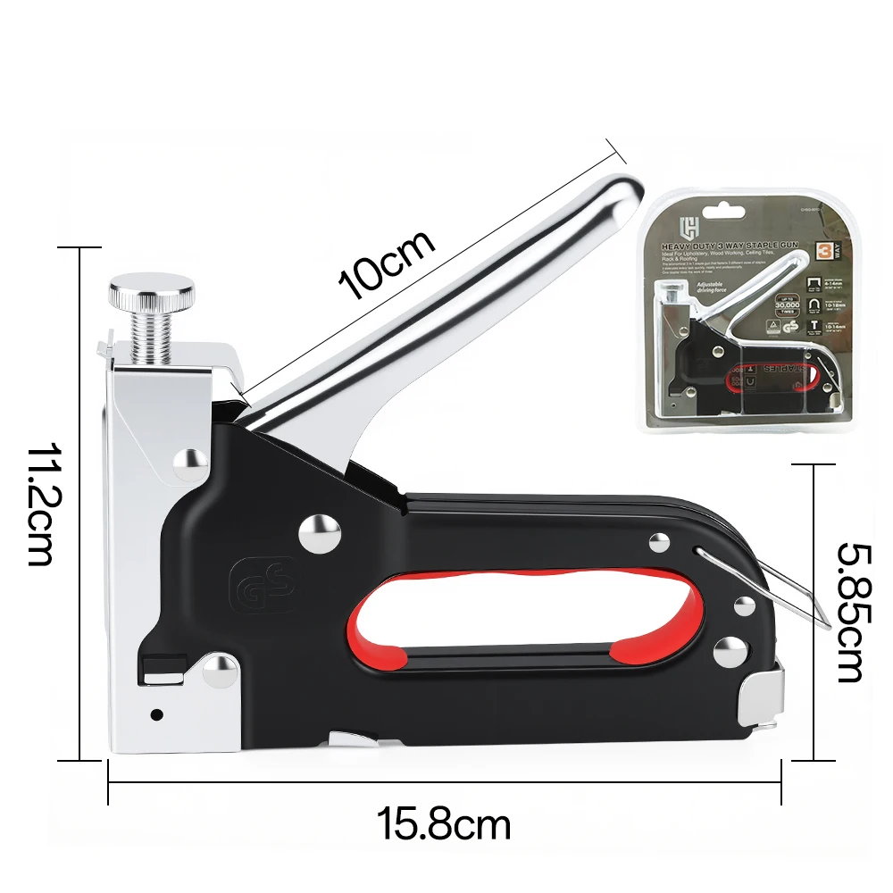 3 In 1 Manual Nailing Gun Furniture Construction Interior Decoration Woodworking Special Staple Home DIY With 600 Staple