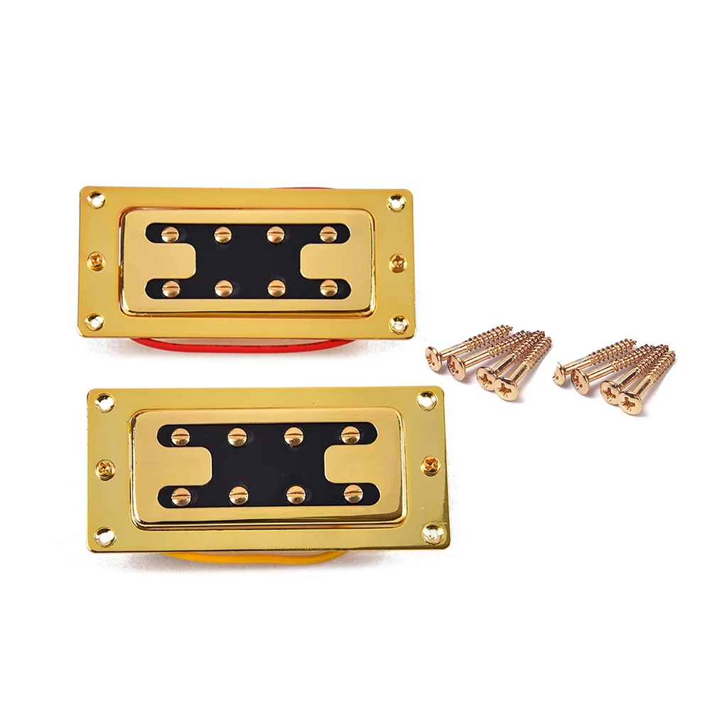 

2 Pcs Bass Pickup Upright Accessories Guitar Electric Pickups Humbucker Double Coil
