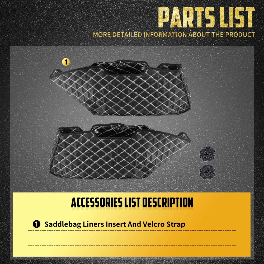 Motorcycle Saddlebag Liners Bags Carpet Insert For Harley Touring 2024-Up Street Glide CVO 2023 Road Glide CVO 23 FLHXSE FLTRXSE