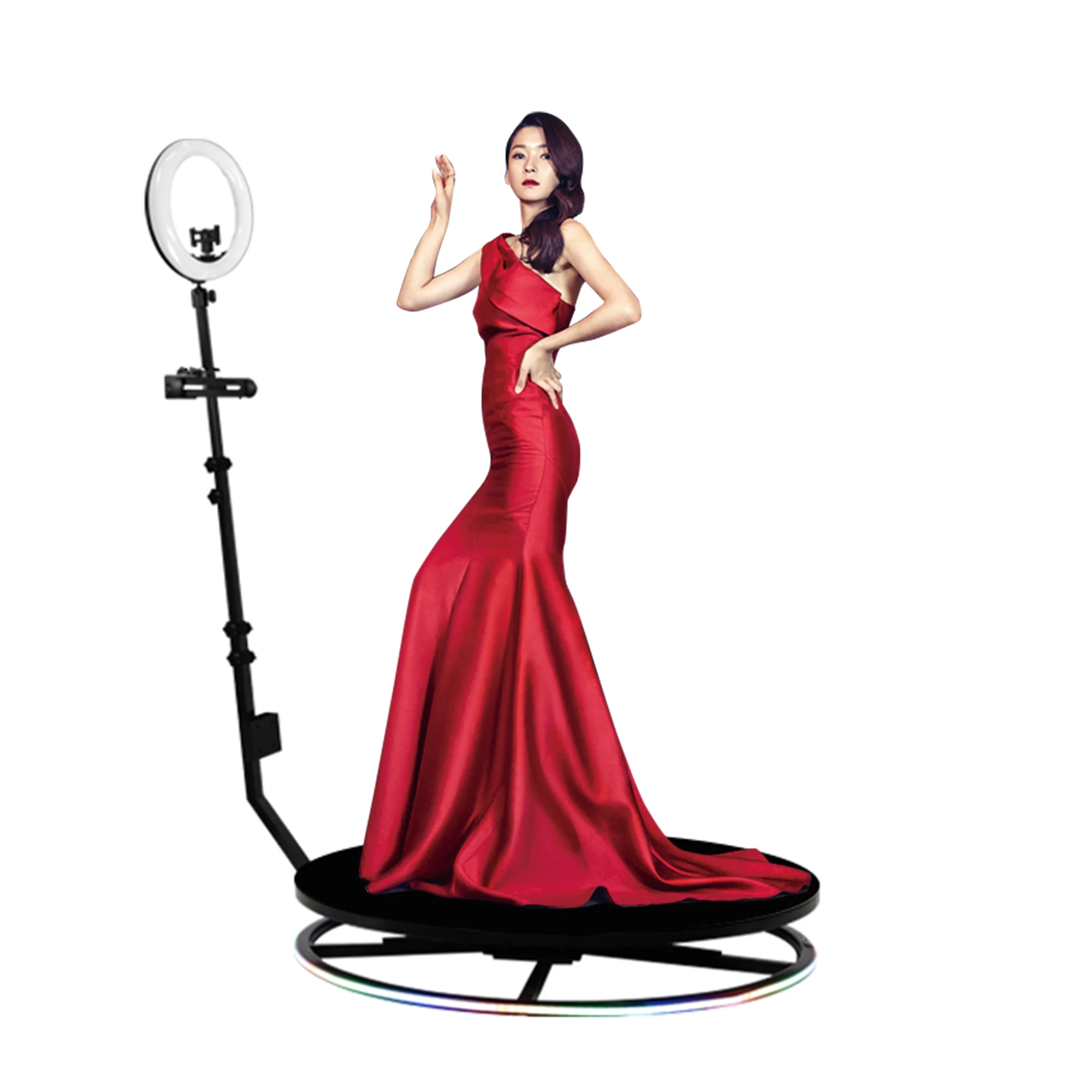 360 rotating stage selfie stick 360 photo booth Retouched self-portrait Remote control rotation