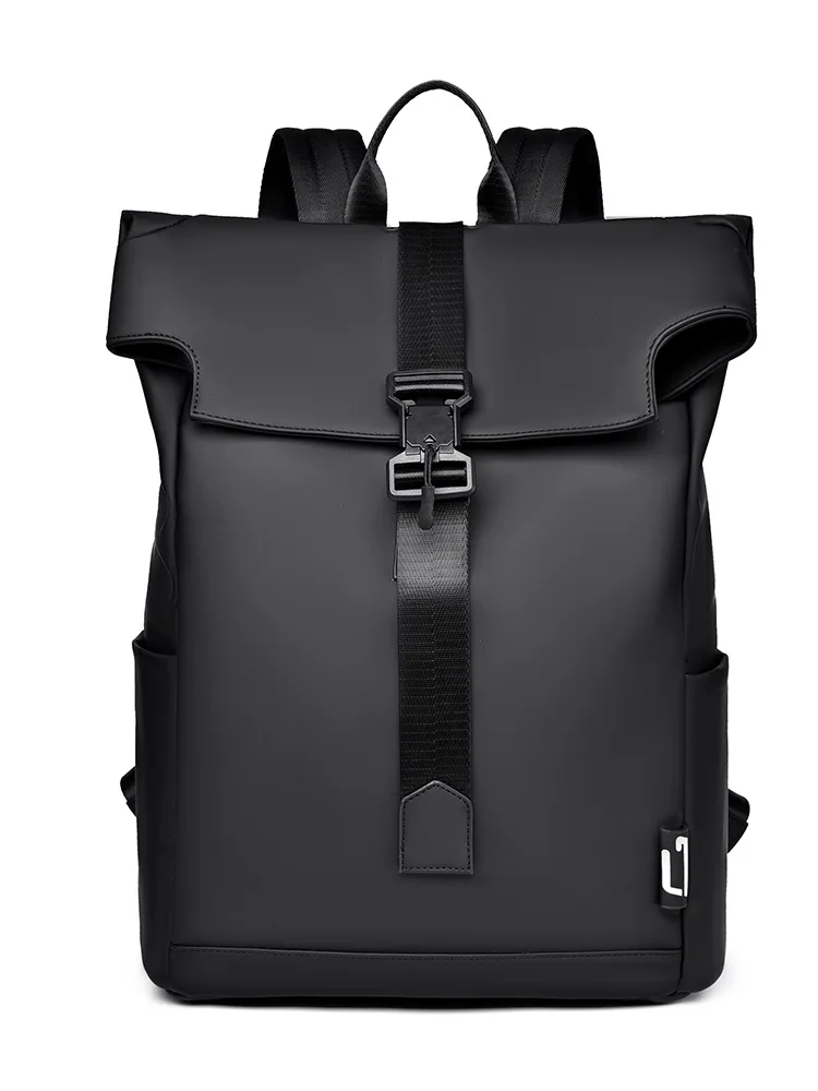 

2026 New Men'S Backpack Trendy High-End Casual Backpack Flip Up Magnetic Buckle Travel Backpack Men'S Backpack