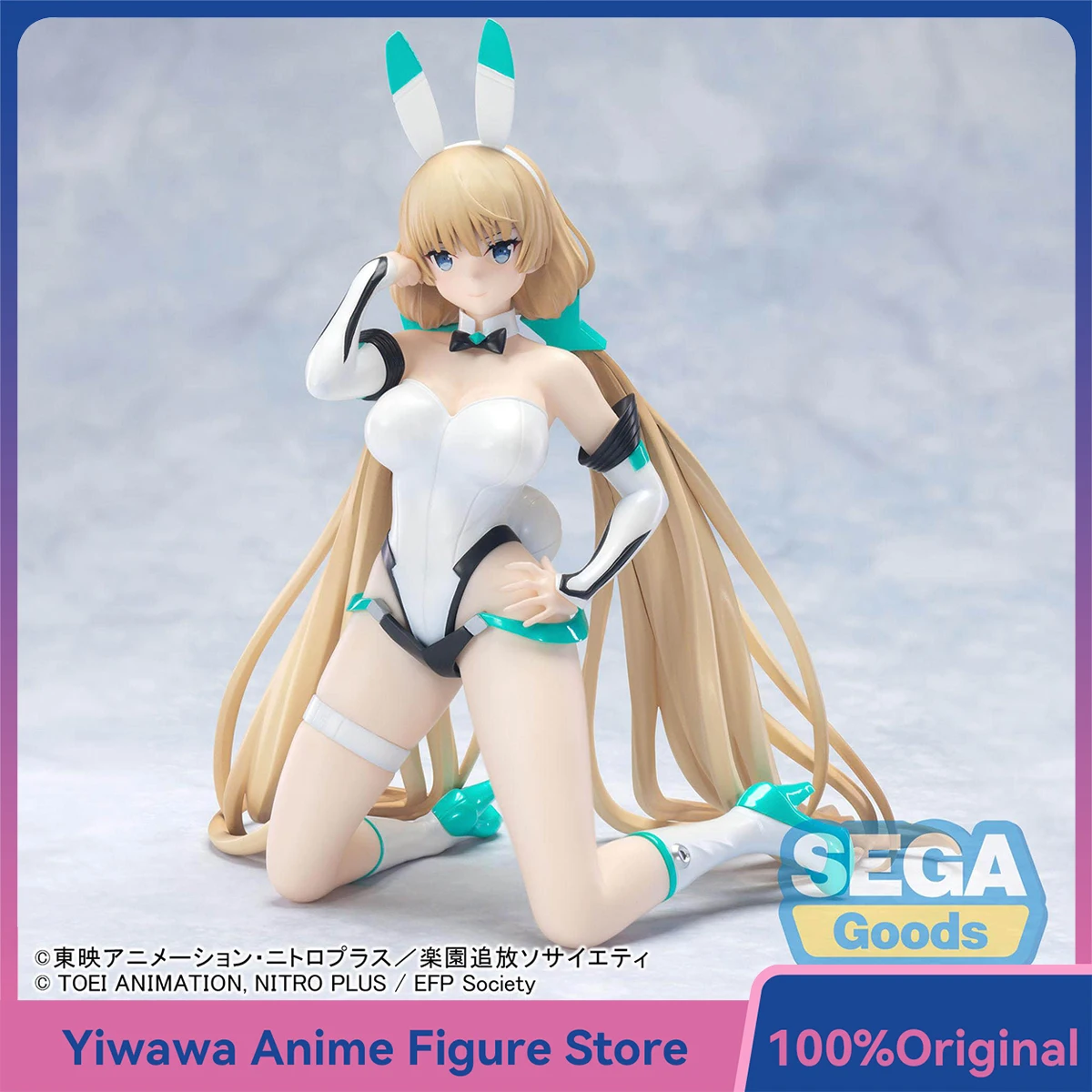 

Newest SEGA Yumemirize Angela Balzac Cyber Bunny Rakuen Tsuihou Expelled From Paradise Original Collectible Model Toys Ornament