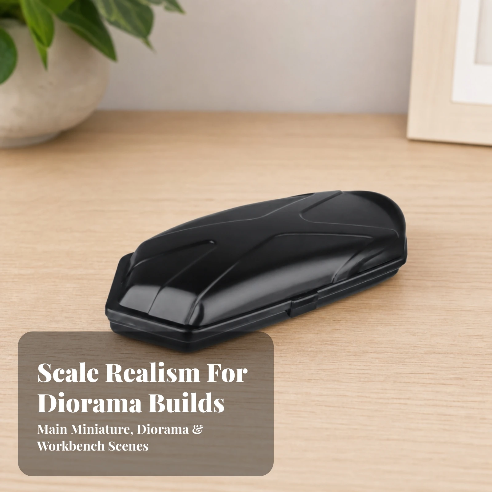 RC Accessory Simulation RC Crawler Roof Box Accessory Streamlined for Trail Scenes
