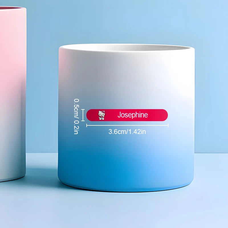 ملصقات أسماء مخصصة من سانريو - ملصقات مقاومة للماء متينة مخصصة لأجهزة الكمبيوتر المحمولة والحقائب وأجهزة الكمبيوتر المحمولة واللوازم المكتبية #2