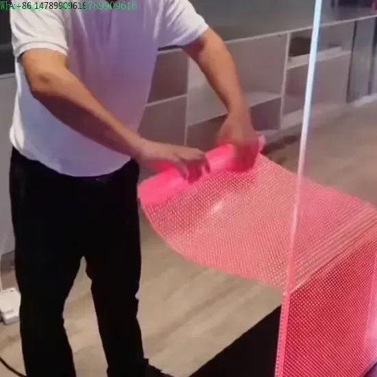 Custom Weatherproof Outdoor LED DisplayUltra-Thin Glass Window Flexible 3D Display Transparent Film Display