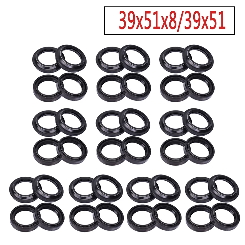 39x51x8 دراجة نارية شوكة المثبط النفط الختم 39 51 لهوندا VT600C NV600 NV400C لياماها FZ750 لكاواساكي W650 W800 ZR550 ZEPHYR