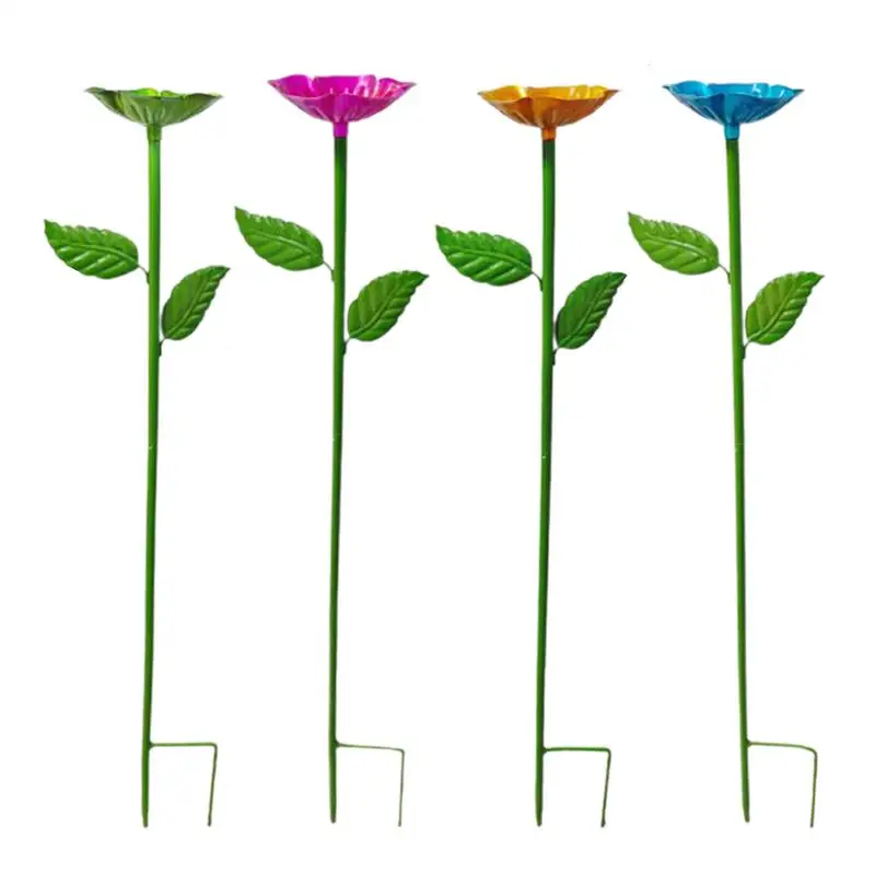 

Bee Watering Cups 4 Pieces Pollinator Water Feeder Island Decorative Height Adjustable Bee Watering Station For Balcony Backyard