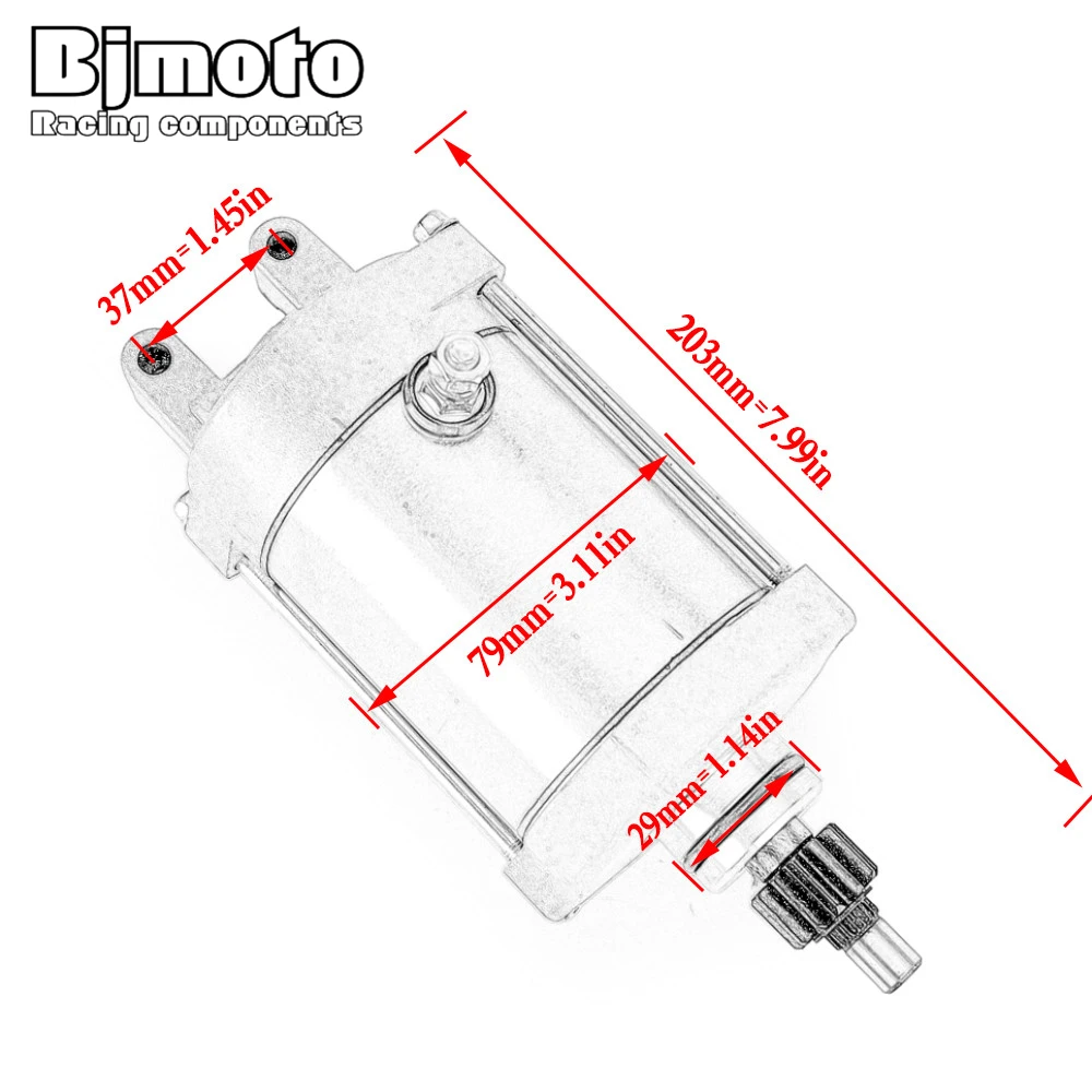 3SX-81890-00 For Yamaha YFM660R Raptor 660R 2001-2005 Motorcycle Starter Electrical Engine Starter Motor 12V YFM660RLE YFM660RSE