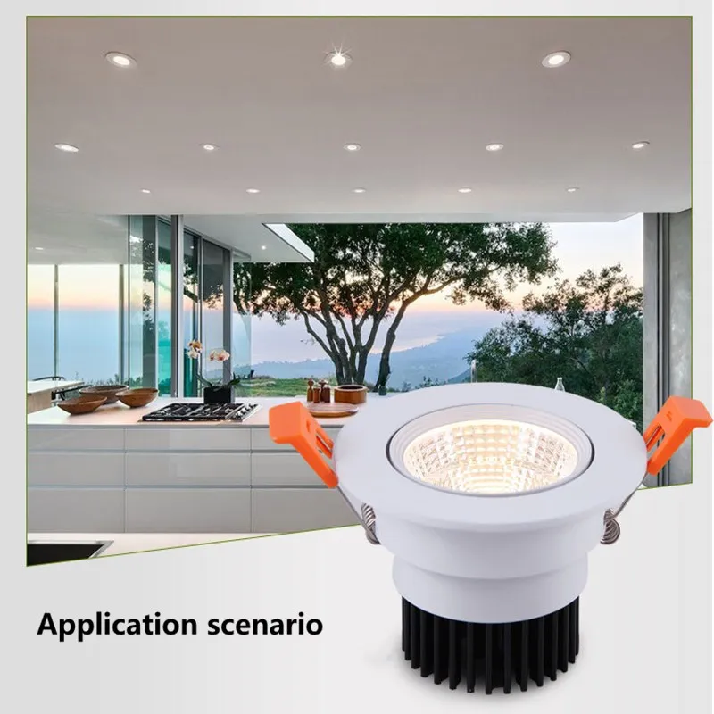 

Pop COB Spotlight AC85V-265V 3W5W7W9W12W15W20W Ceiling Downlight Epistar LED Lamp Recessed Spot Light For Home Illumination