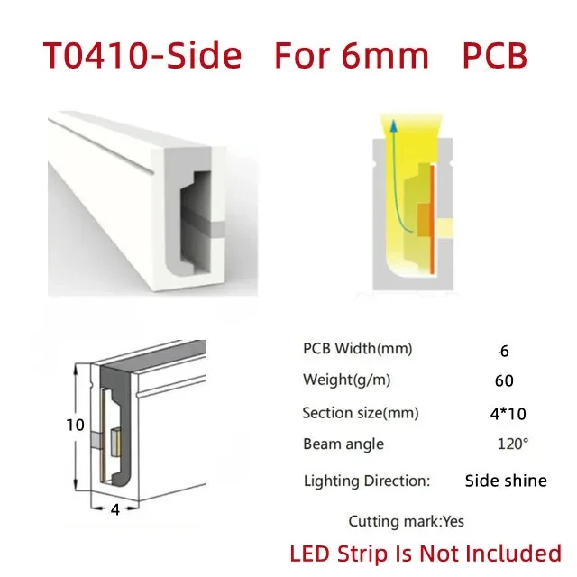 1-10 M/stks Flexibele Neon Silicon Buis LED Profielen Behuizing Verzonken Waterdichte IP67 Lint Outdoor Decor Lineaire Tape Strip verlichting
