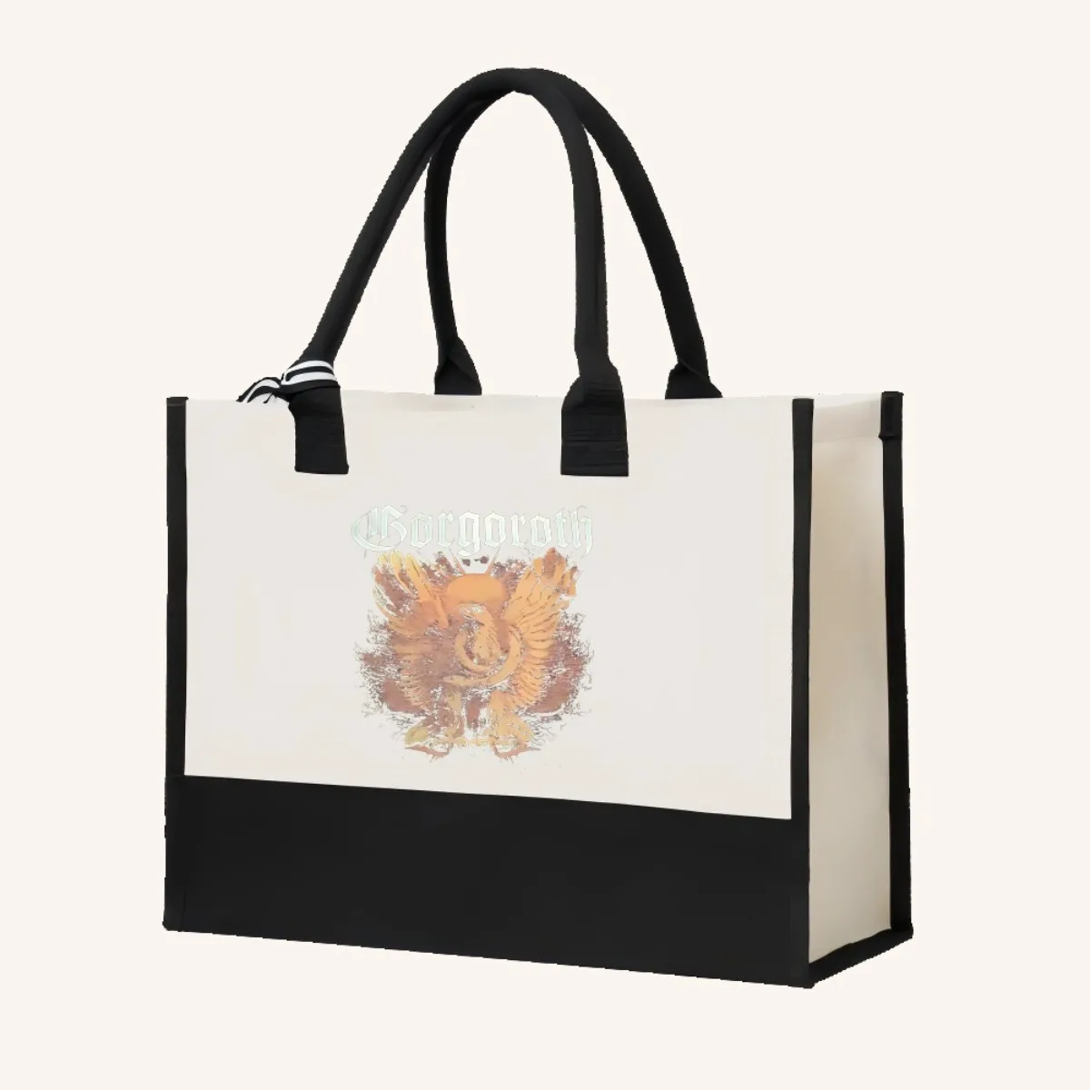 BOCGOCTH 2026 وصول جديد موضة عملية واسعة قابلة لإعادة الاستخدام حمل حقيبة نمط طباعة 2 لهجة الثقيلة حقيبة كتف كبيرة ل Al #4