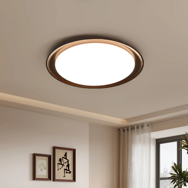 

SANDYHA Retro French Ceiling Light LED Lamp Iron Art Acrylic Shade Perfect for Bedroom Living Room Study Decor