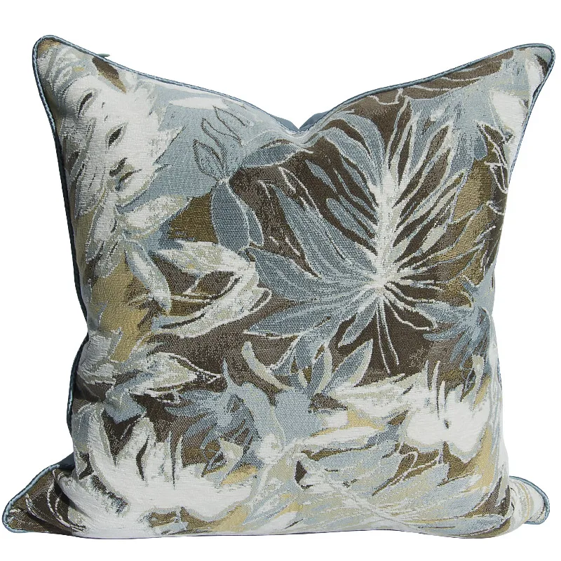Blue Leaf Pillows C…