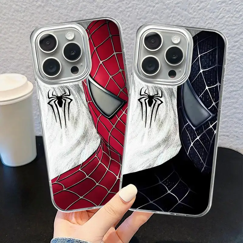 Marvel Sipider Man Phone Case for Apple iPhone 15 Plus 13 11 Pro 14ProMax XS Max XR 8 7 12 Mini Shockproof Capa