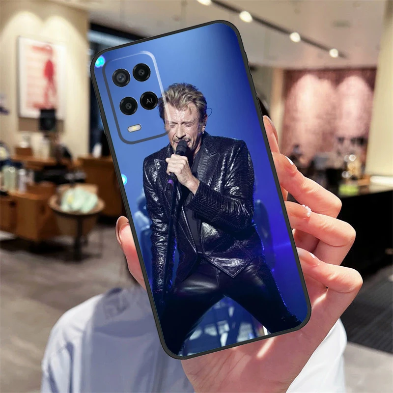 Johnny Hallyday Music Case For OPPO A74 A54 A94 A52 A72 A83 A91 A93 A53S A15 A16 A5 A9 A31 A53 2020 Phone Cover