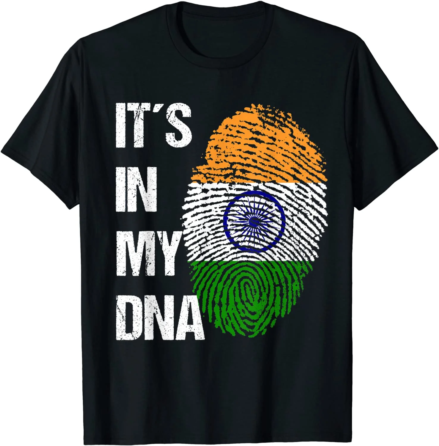 Indian Flag DNA - Fingerprint - India T-Shirt