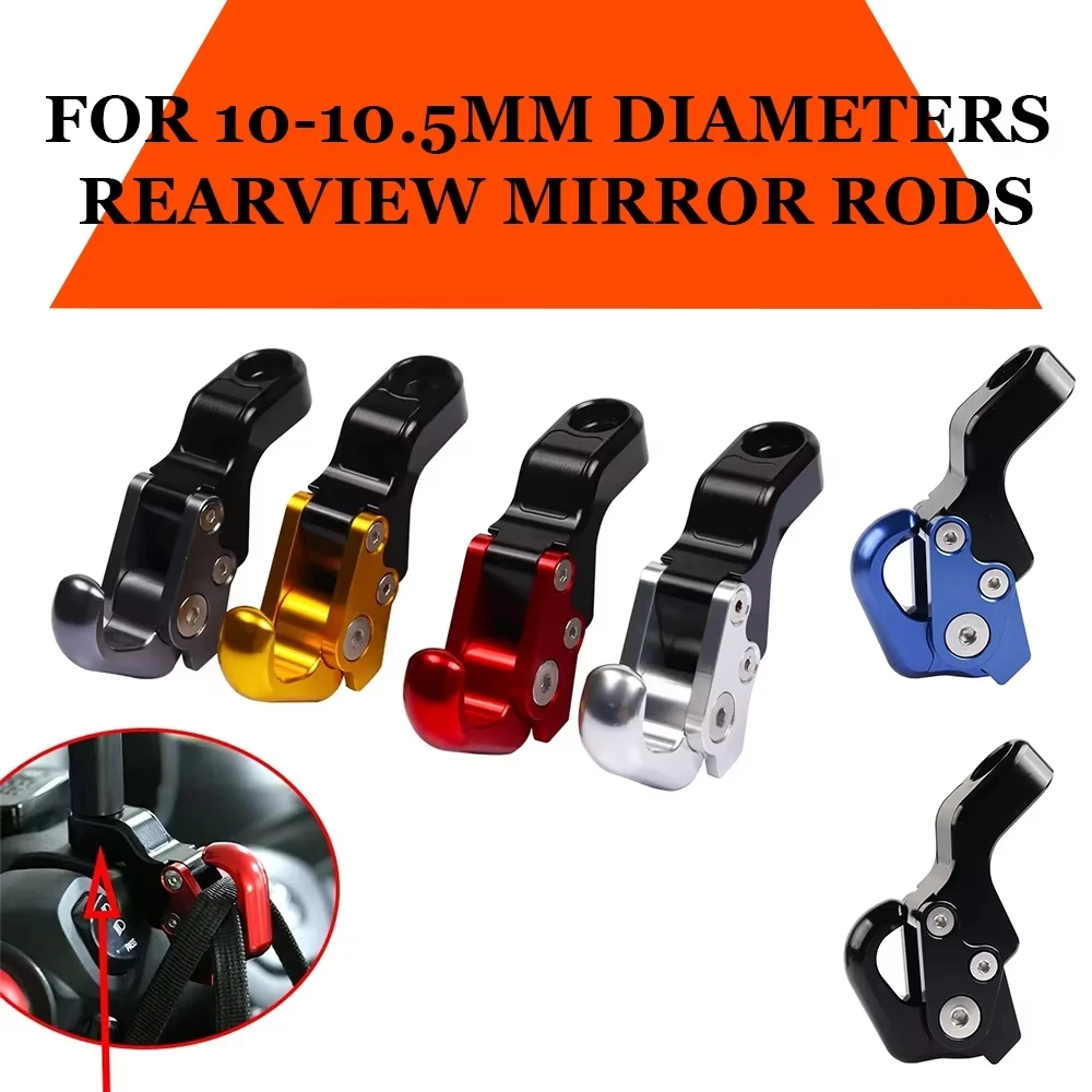 

For YAMAHA XMAX 300 125 250 400 NMAX 155 NMAX 125 Front Rearview Mirror Mount Rod Luggage Hook Bag Hanger Cargo Claw Grip Helmet