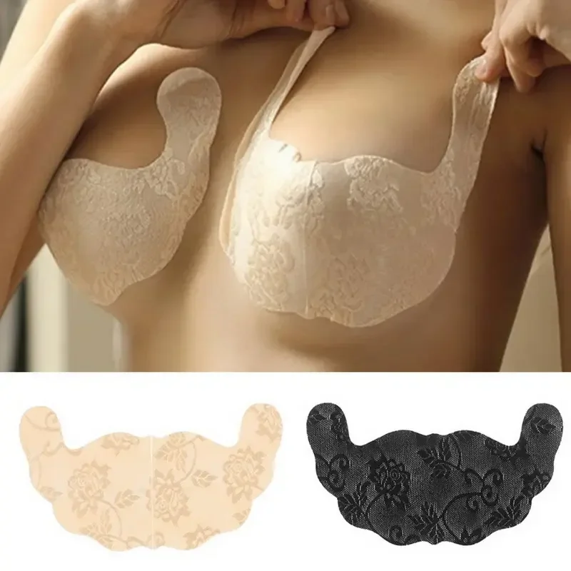 Silicone Push Up Bra Self Adhesive Strapless Invisible Bra Adhesive Breast Pasty Nu Bra Chest Paste Invisible Bra Nipple Pads