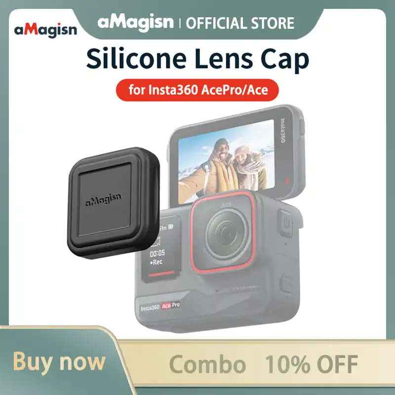 aMagisn Silicone Lens Cap for Insta360 Ace/AcePro Lens Dust-proof Protective Cover Accessories for Action Camera