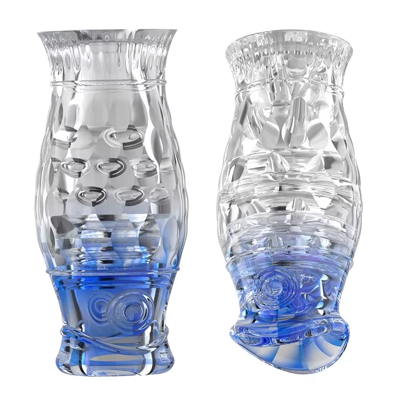 Transparent Vagina Male Masturbator Cup Soft Pussy Sex Toys Adult Endurance Exercise Sex Products Vacuum Pocket Cup for Men 18+