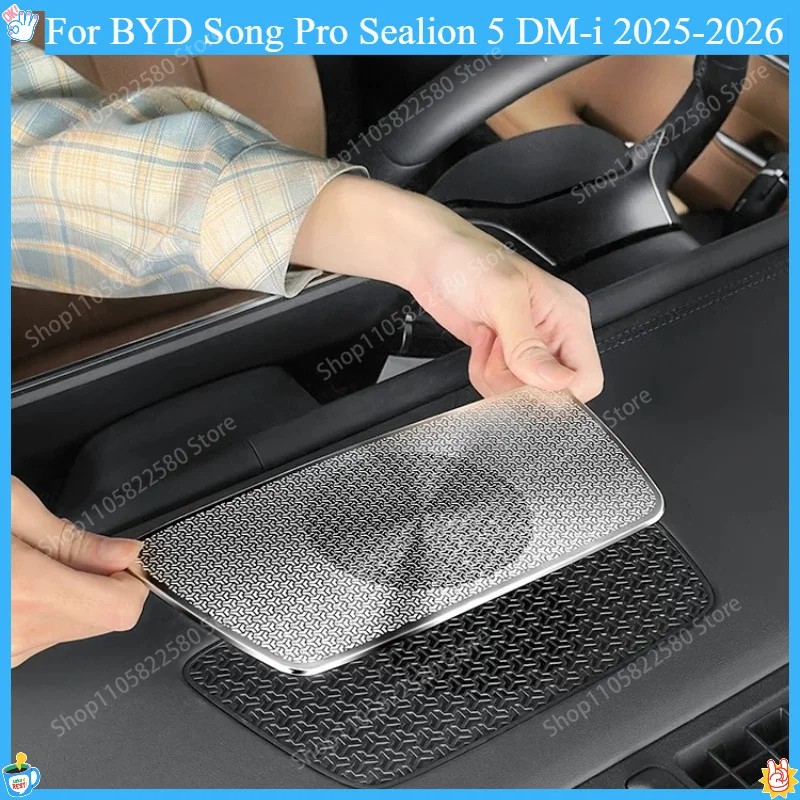 Dashboard Air Outlet Horn Cover For BYD Song Pro Sealion 5 DM-i 2025-2026 Car Audio Speaker Dust Protector