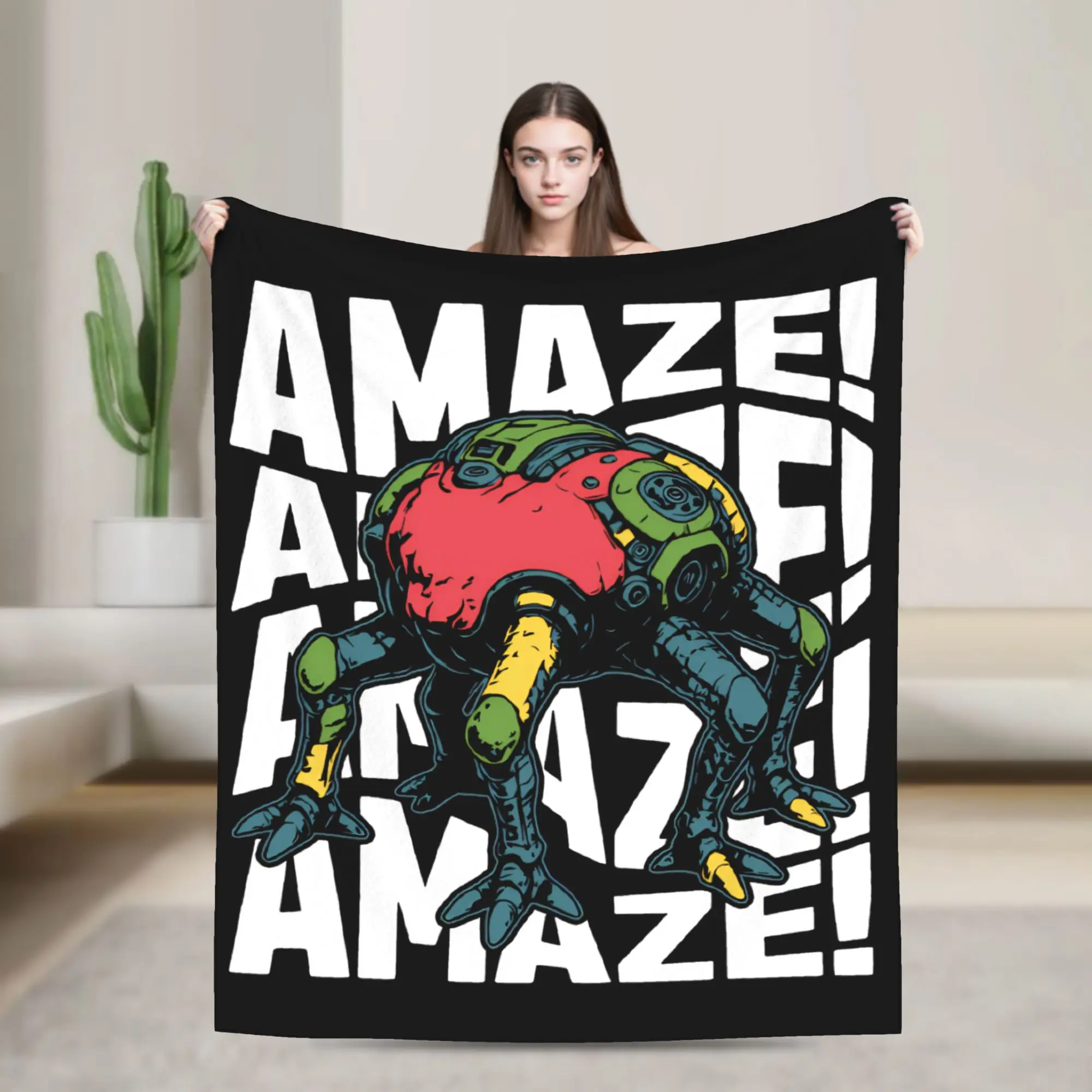 Project Hail Mary Rocky AMAZE  Blanket  Fleece Vintage Warm Throw Blankets for Bed Sofa Summer