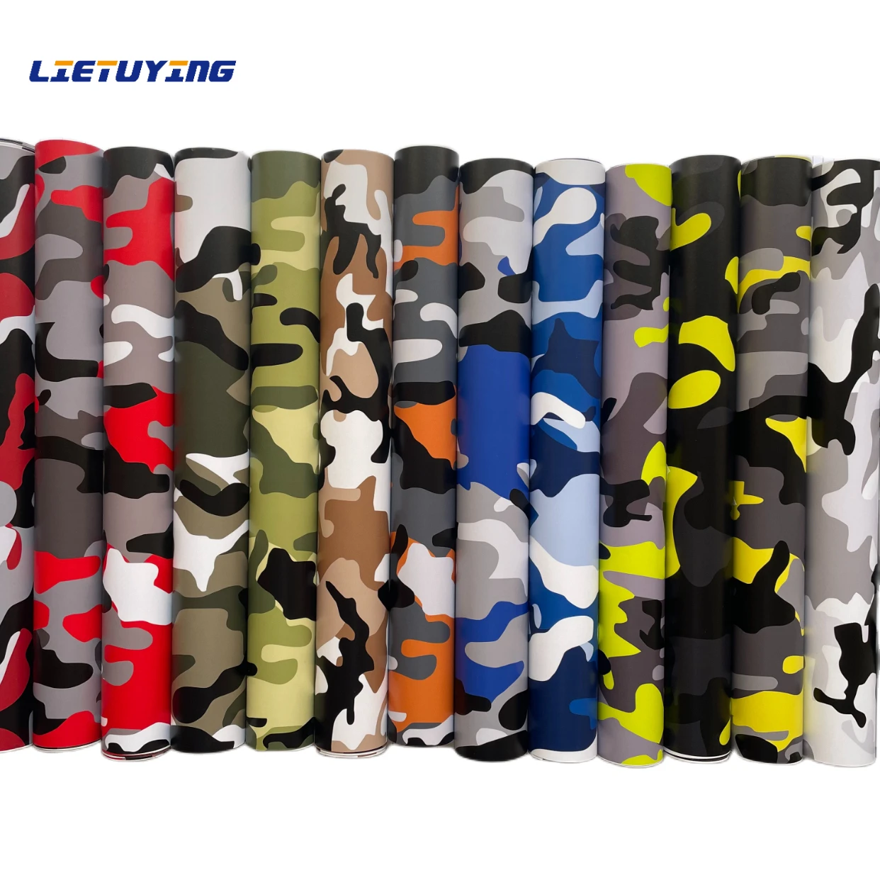 High Quality 18 Colors Camo Printed Vinyl Wrapping Motorcycle Sticker Wrap DIY Styling Vinyl Film For Car Camouflage