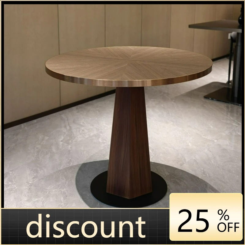 LTT solid wood light luxury rock slab dining table hotel office meeting guests reception tables and chairs
