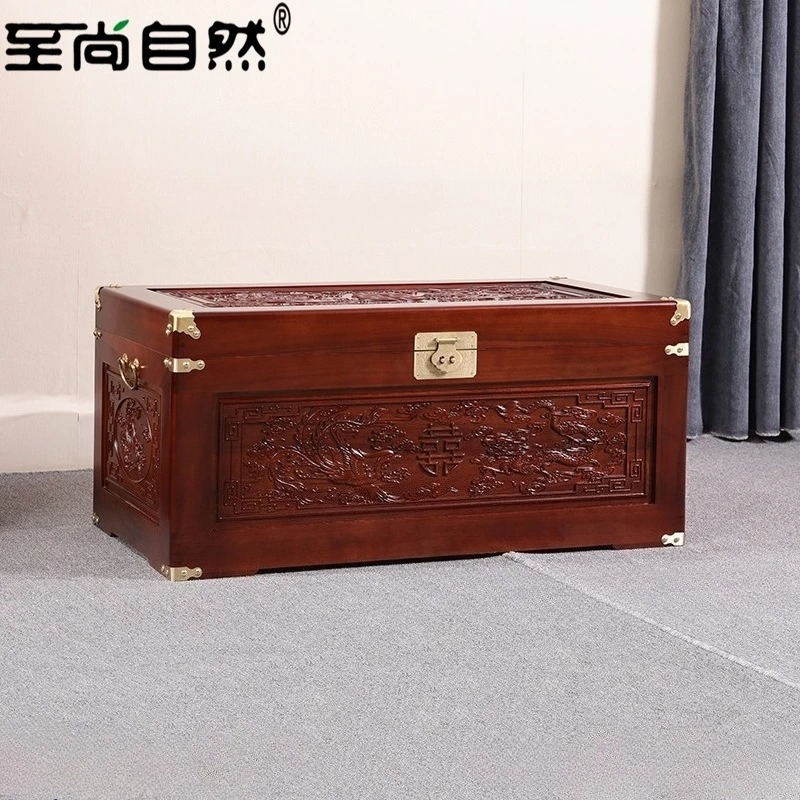 

Zhishang натуральное ароматное камфорное дерево для хранения каллиграфии и живописи Дракон и Феникс Chengxiang Свадебная коробка для приданого