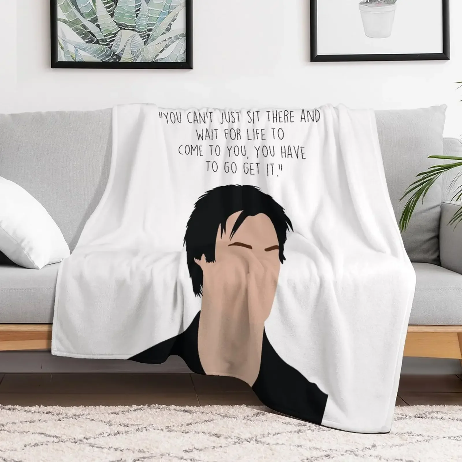 

Damon Salvatore quote Throw Blanket manga Soft christmas gifts Blankets