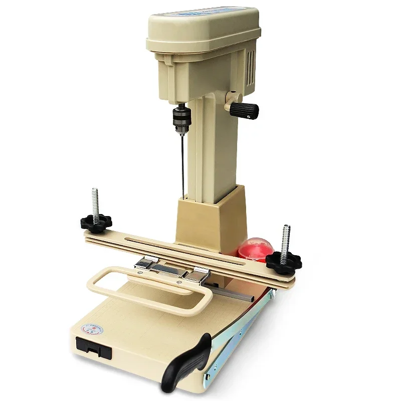 268 Automatic Voucher Binding Machine – Heavy Duty Office Paper Puncher with Built-in Paper Cutter & Automatic Belt Punching